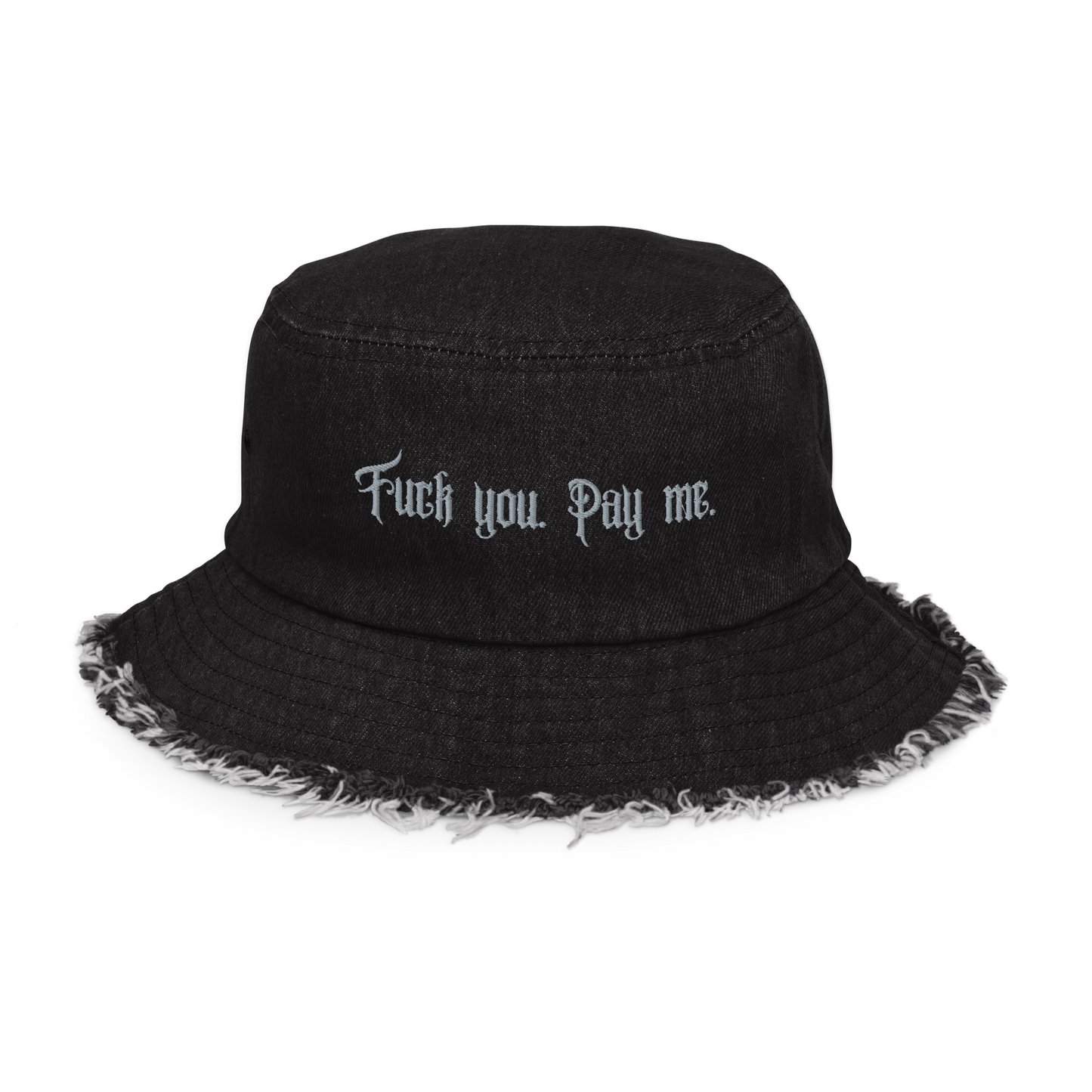FYPM Distressed Denim Bucket Hat
