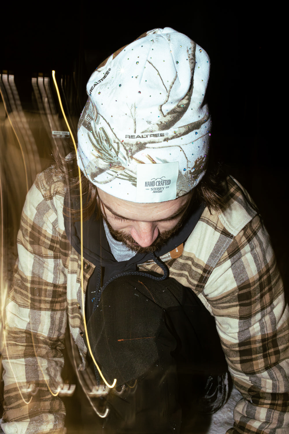 White Camo Star Skully